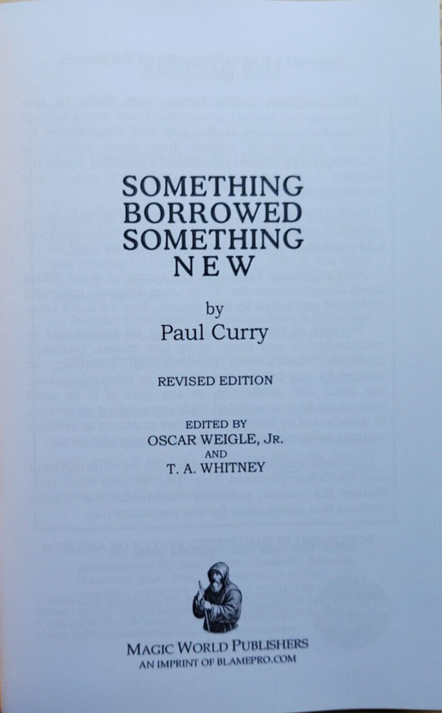 Something Borrowed, Something New by Paul Curry (Exceptional magic!)
