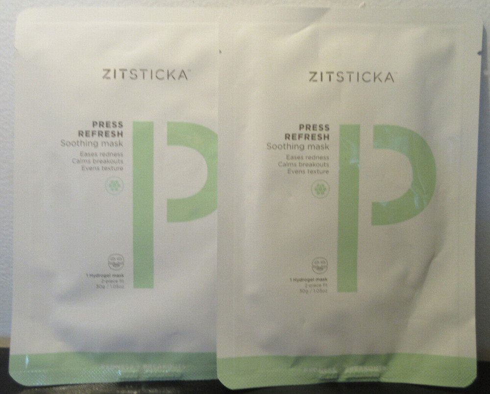 Zitsticka Press Refresh Soothing Mask Acne Eases Redness Calms Breakouts Texture