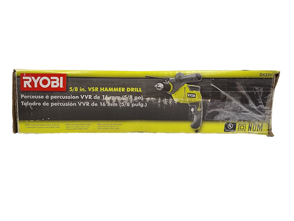 RYOBI D620H 5/8" 6.2 Amp Variable Speed Dial Heavy Duty Hammer Drill