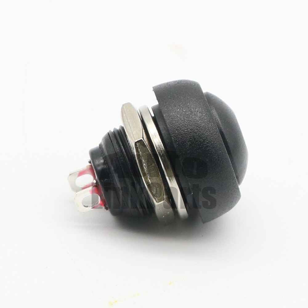 1Pcs Black 12mm Waterproof Momentary ON/OFF Push Button Mini Round Switch