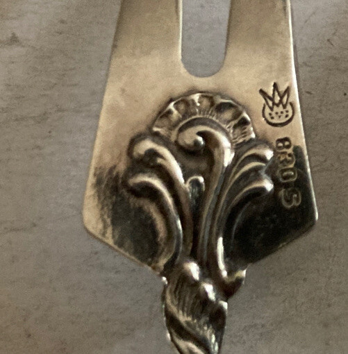 Pair Norway Marcus Asse 830s Silver ornate Lemon Picks
