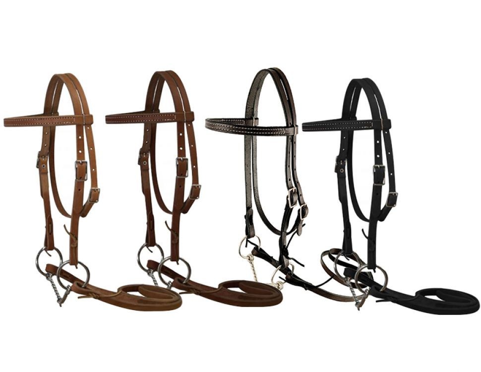 Pony Leather Bridle w/ Twisted Wire O-Ring Snaffle Bit