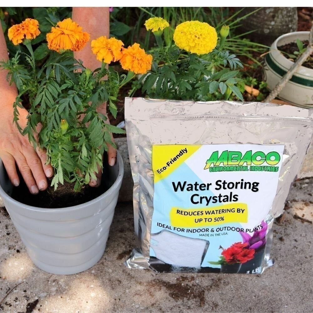 Soil Moisture Water Absorbing Polymer Crystals - 3lb
