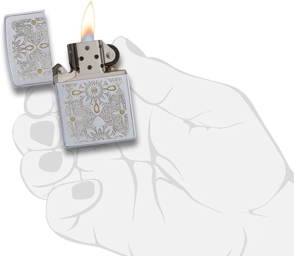 Zippo Classical Curve Satin Chrome 28457