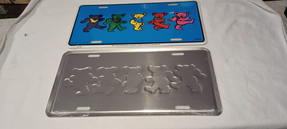 Grateful Dead Dancing Bears Novelty License Plate