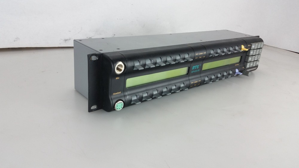 RTS Telex kp632-24 24 channel intercom talkback panel left screen NO backlight
