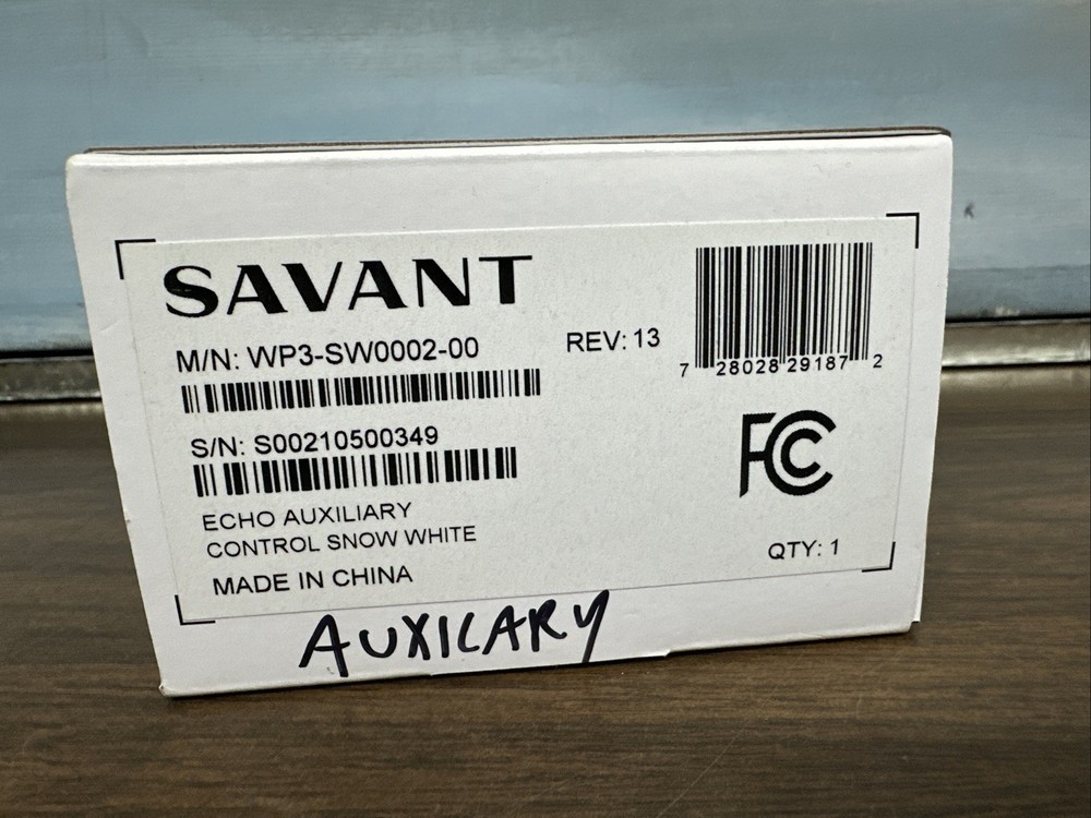 Savant WP3-SW0002 Echo Auxiliary Control