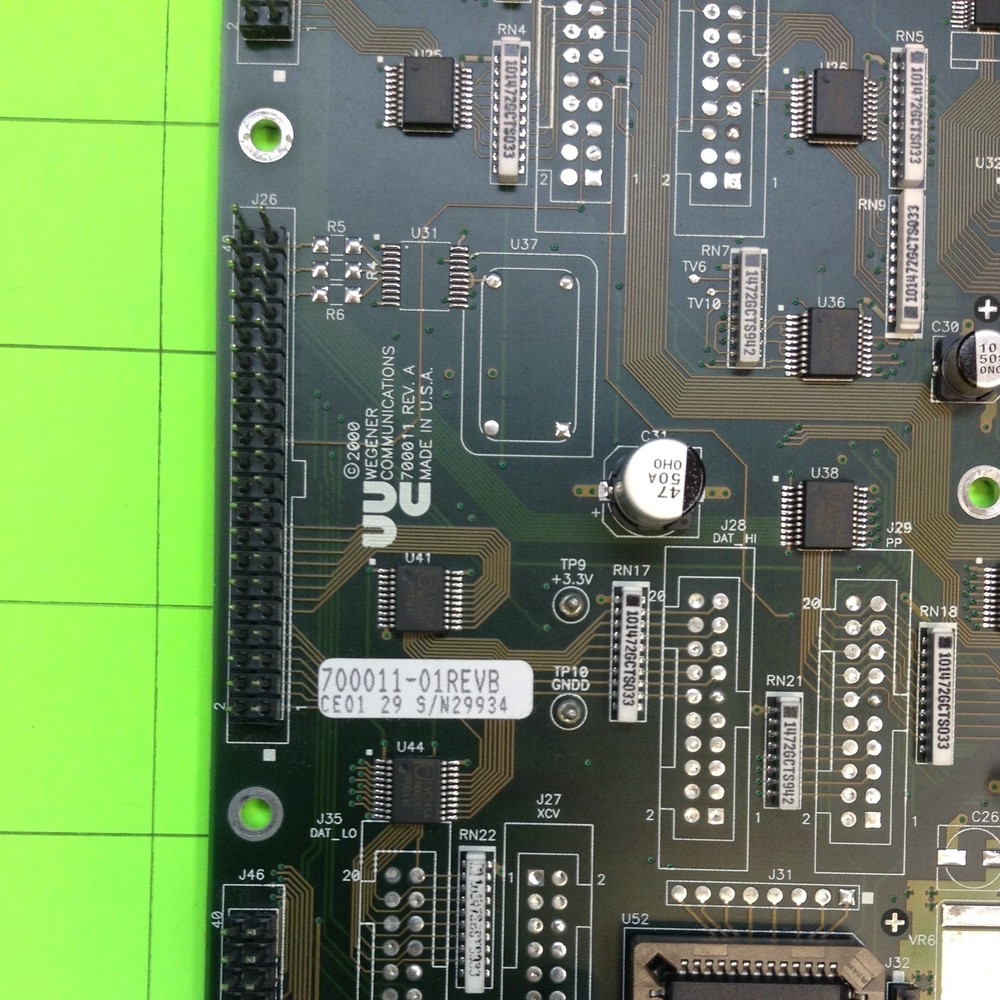 Wegener Unity 5000 Cable Box Main Logic Board 700011-01
