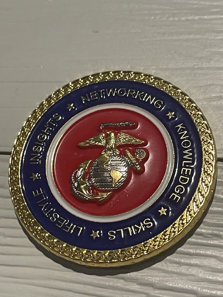 MCB Quantico Challenge Coin LINKS Training USMC Marine Corps Base