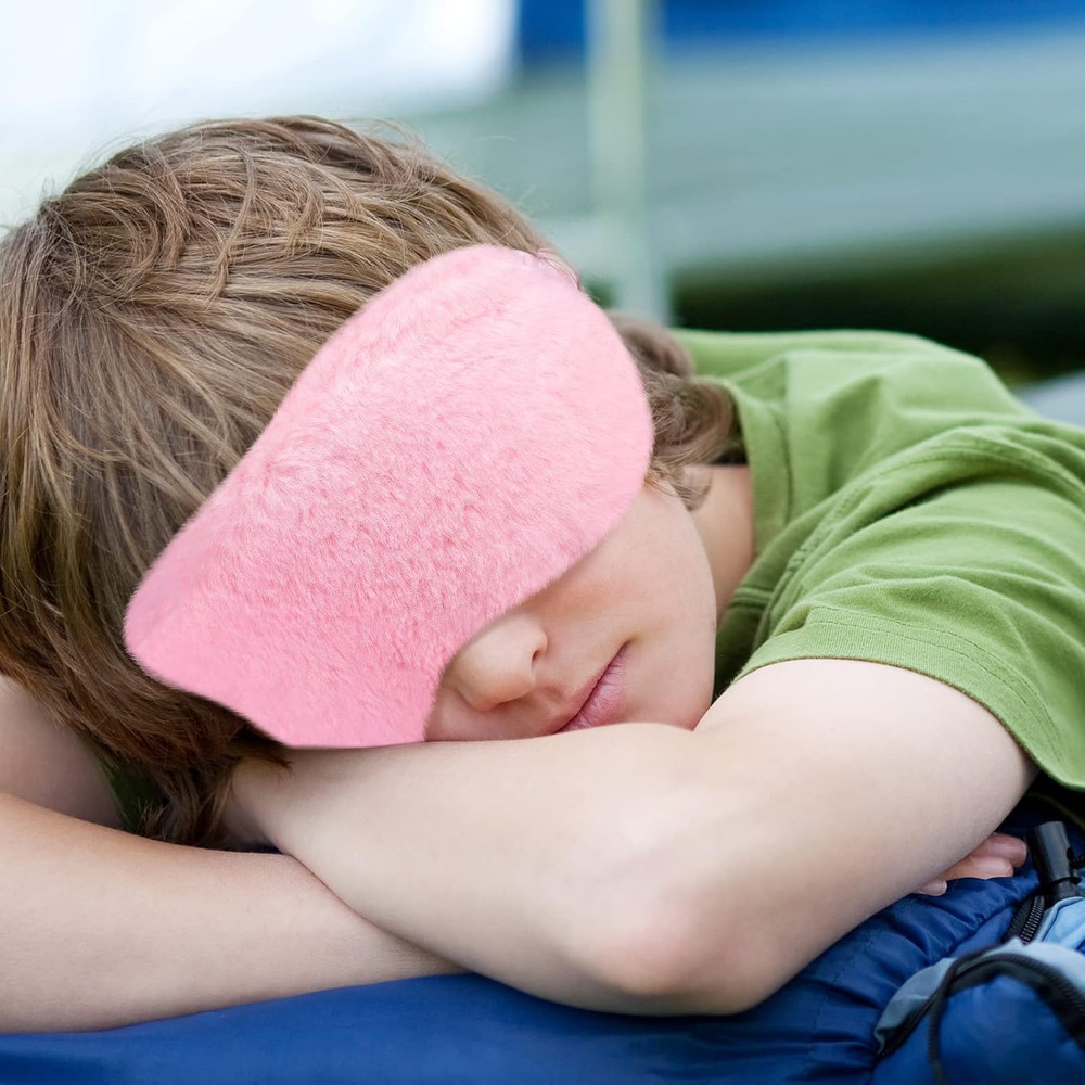 Plush Eye Mask 3 Pcs Sleeping Blindfold Sleeping Mask Sleep Mask Comfortable Plu