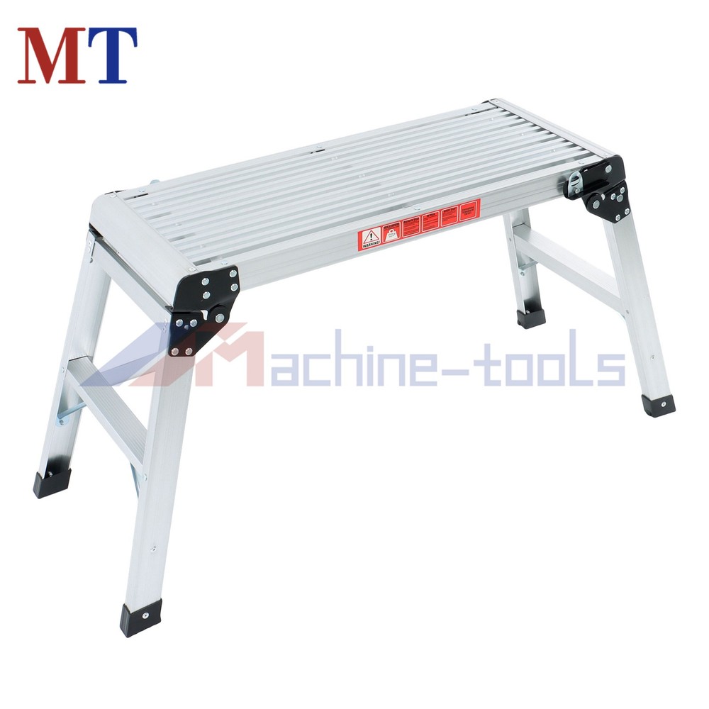 High Quality Aluminum Step Stool Folding Work Platform 330lb Drywall Ladder