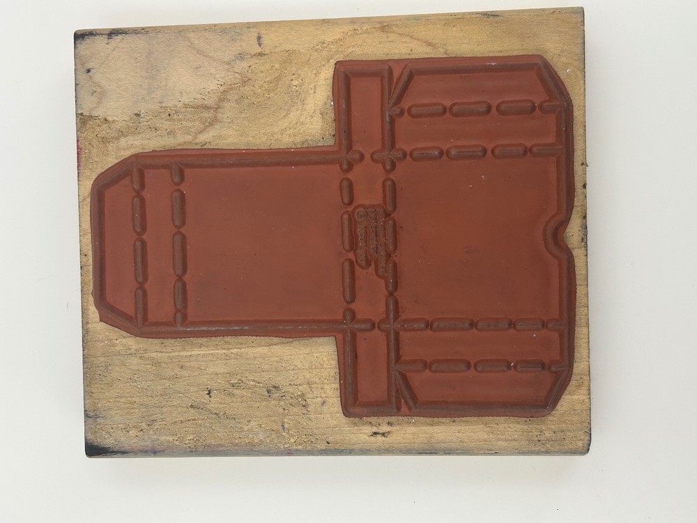 Vicon Box Template Wood Mount Rubber Stamp Crafts