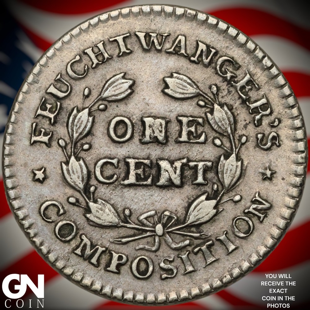 1837 Feuchtwanger Cent A8653