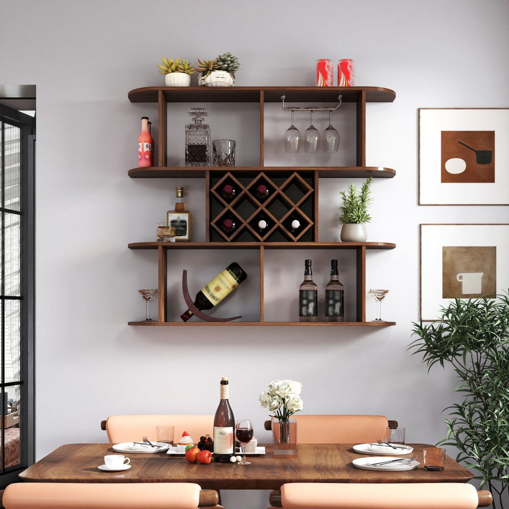 Wall Mounted 3 Tier Rack,Multifunctional Wall Mounted Wine Rack,Storage Rack