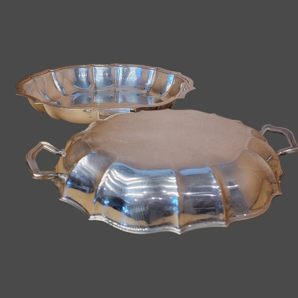 International Silver Chippendale 6312 Silverplate Handled Serving Set 2 Piece