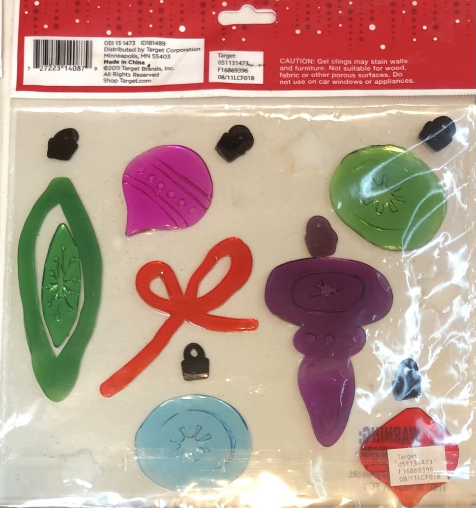 Christmas, Etc., Window Gels