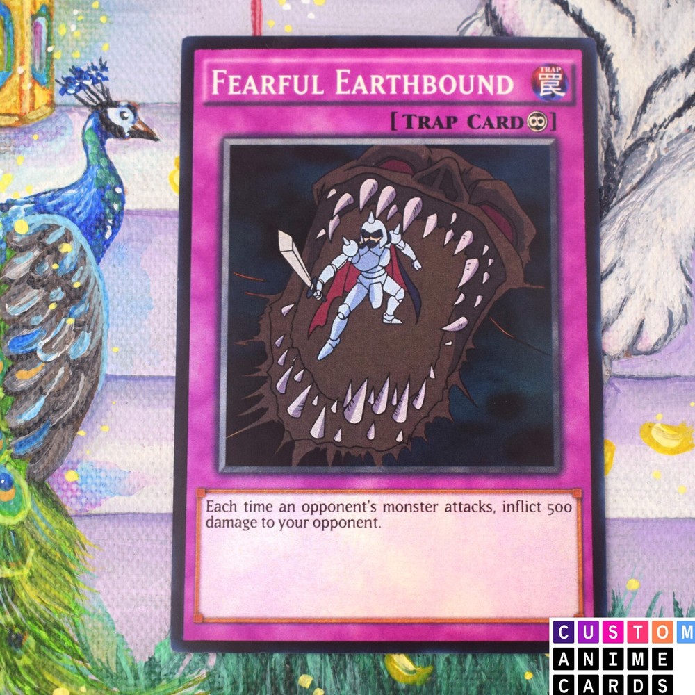 Fearful Earthbound ANIME EFFECT HOLO card