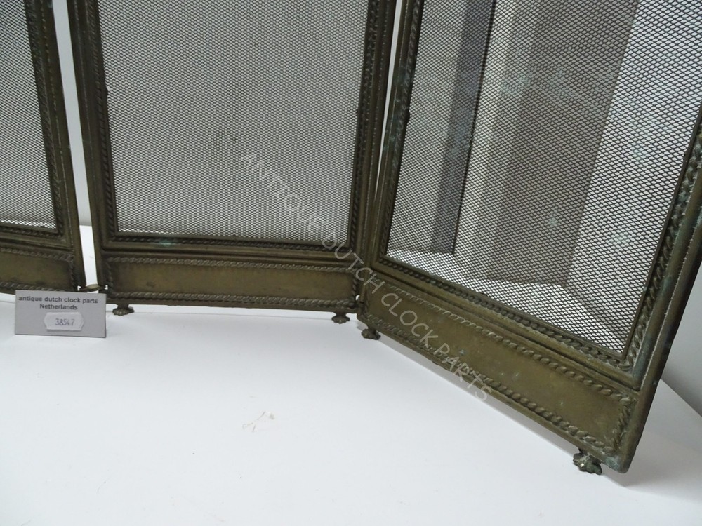 VINTAGE FIRE PLACE SCREEN 4 PANELS WITH DRAGONS