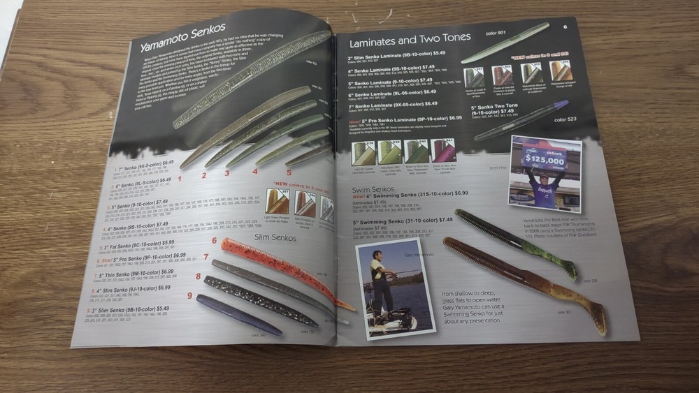 Gary Yamamoto Custom Baits 2010-2011 Product Catalog