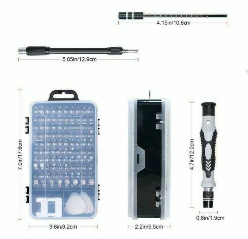 117PC RC Model Screwdriver Set Repair Tool Hex Micro Bits For Toys Trains Drones