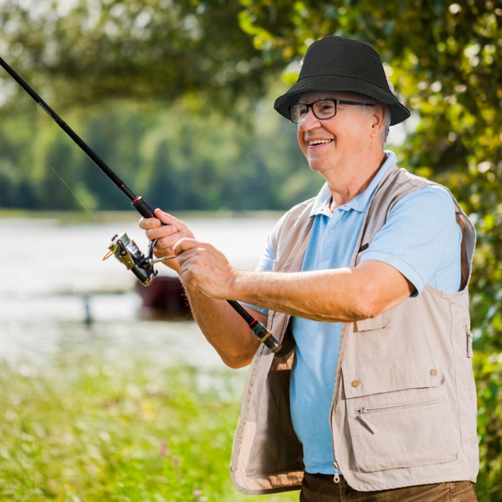 Fishman Hat Protective Face Shield Removable Sun Bucket Cap Face Cover
