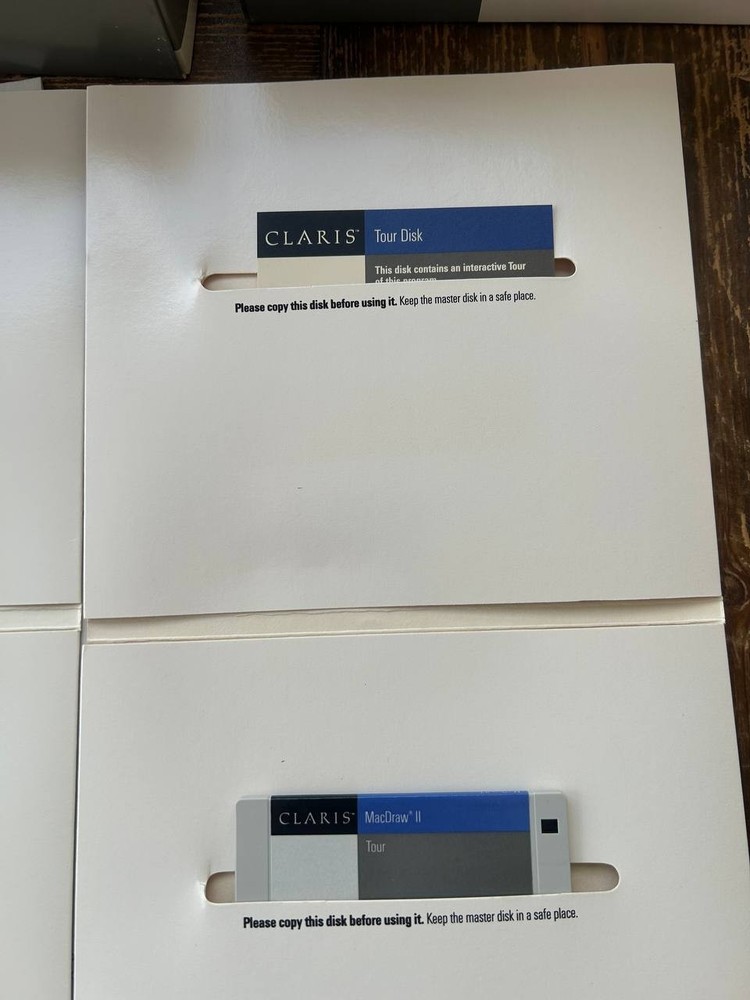 Claris MacDraw II Demo Software Boxed Set Disks Manuals