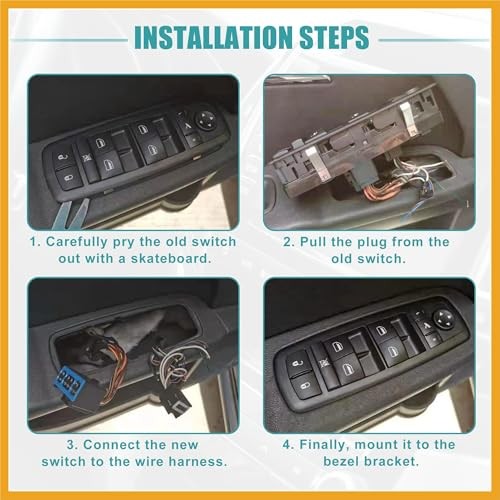 Front Left Driver Side Power Window Switch Fit for Mazda 2 M2 2007-2013