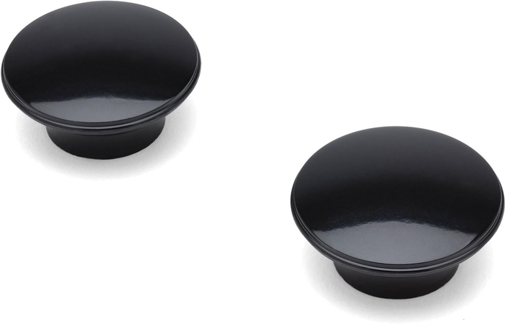 Tops Fitz-All Replacement Pot Knobs, Wide, Set of 2 Black