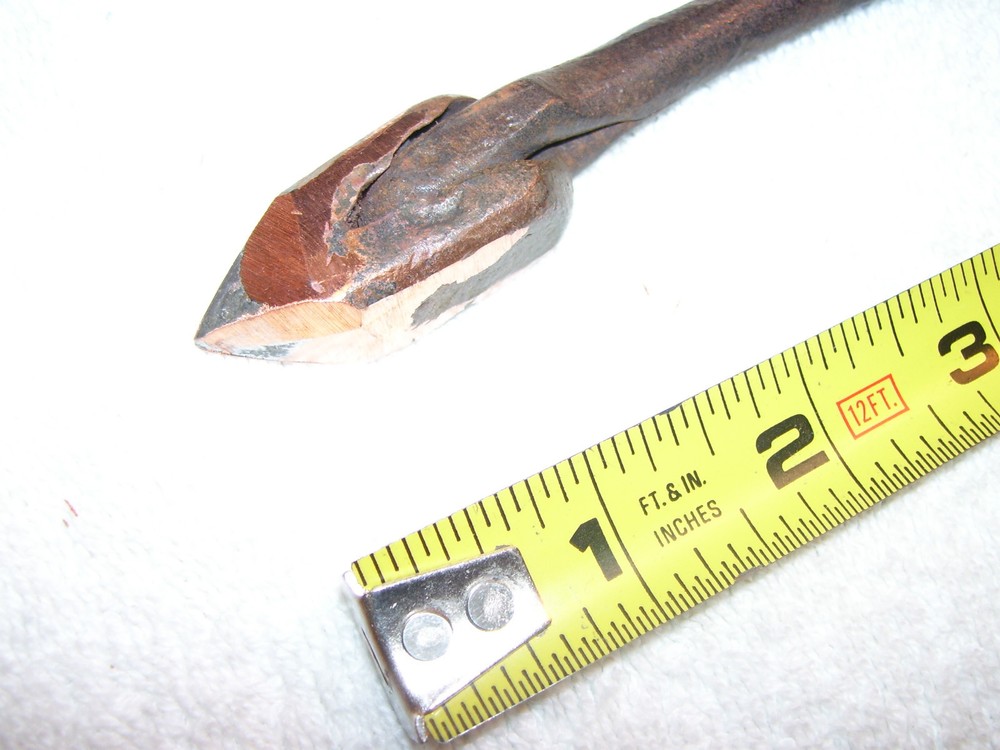 Soldering Iron, Antique Primitive Copper Head