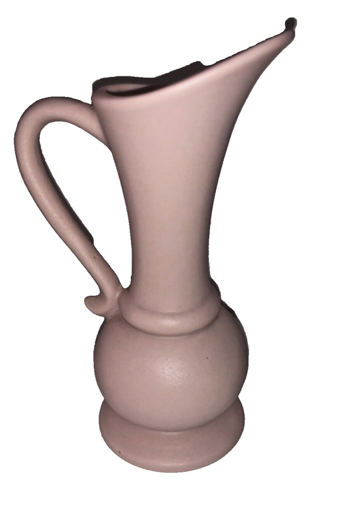 Small Porcelain Bisque Pink Pitcher Handle