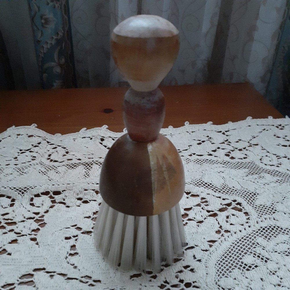 Hand Painted Barber/Table Brush Unique