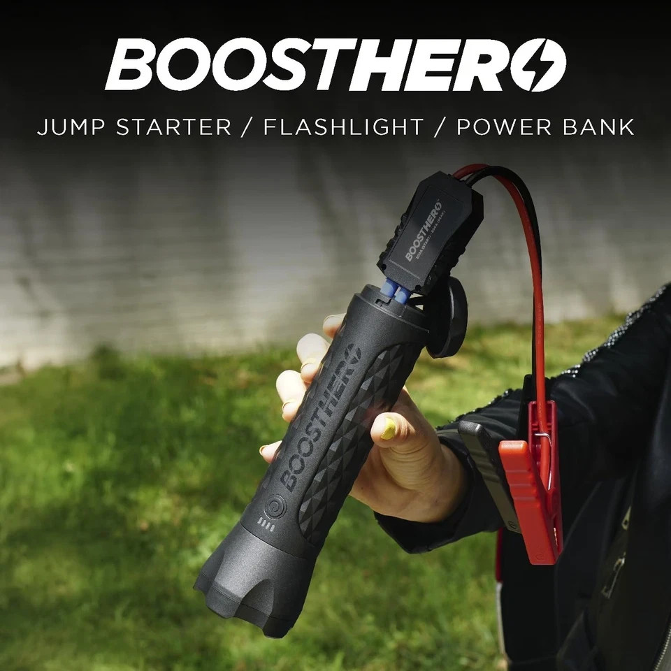 Limitless Innovations - Multi-Use BoostHero Jump Starter, Jumper Cables, & More