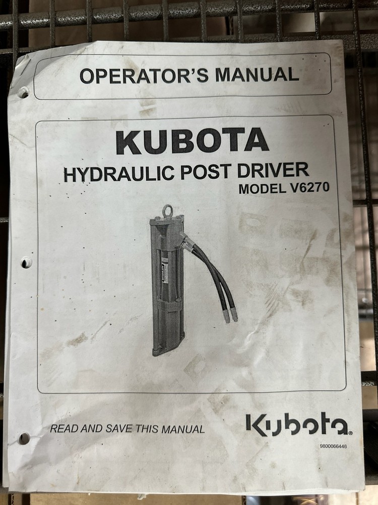Kubota V6270 Hydraulic Post Driver