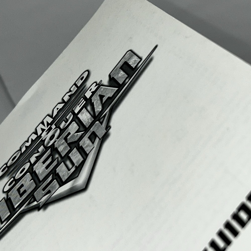 Command & Conquer: Tiberian Sun Video Game Reference Guide BOOKLET ONLY