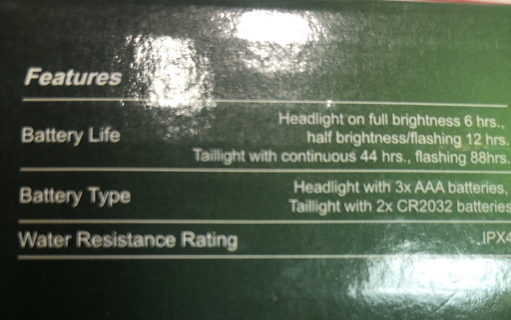 LE LED Bike Light Set