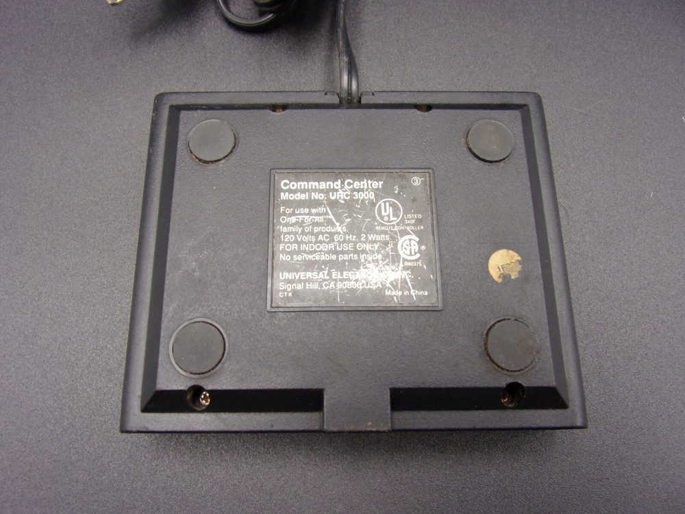 Control Pad One For All Command Center Wireless Model No. URC 3000