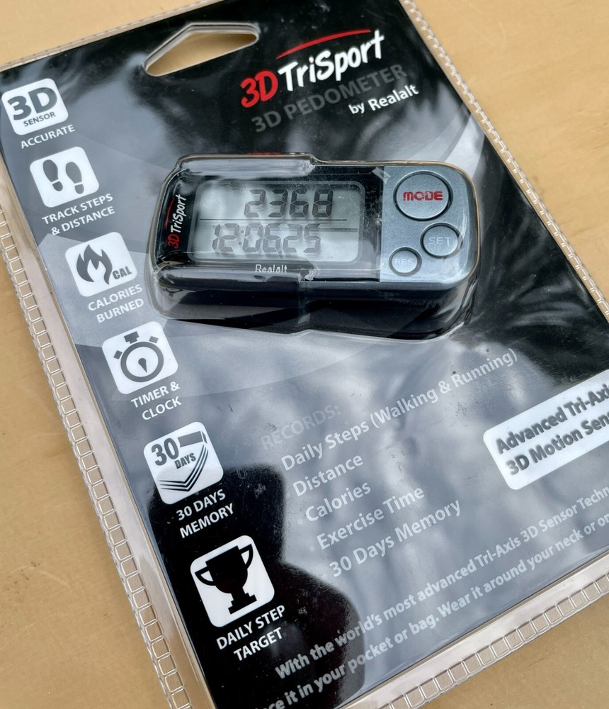 Realalt Black Advanced Tri-Axis Motion Sensor 3D Sensor TriSport Pedometer