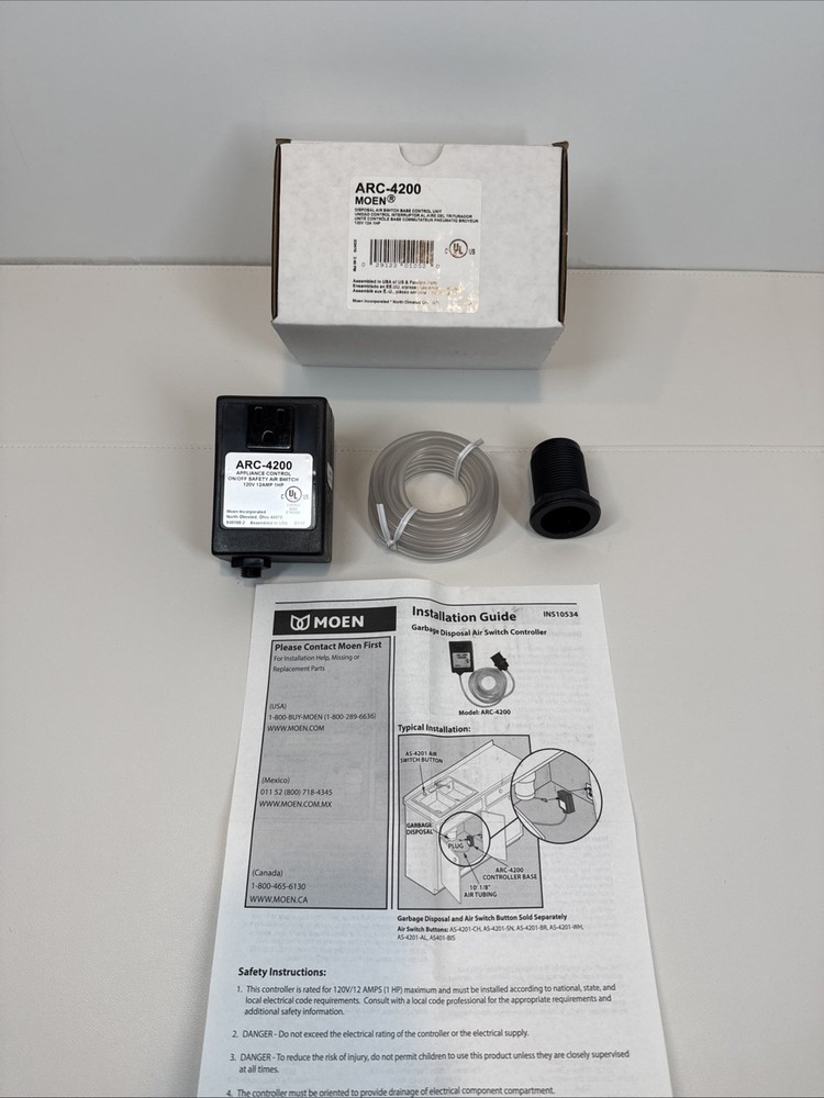 Moen ARC-4200 Garbage Disposal Air Switch Controller Base ONLY