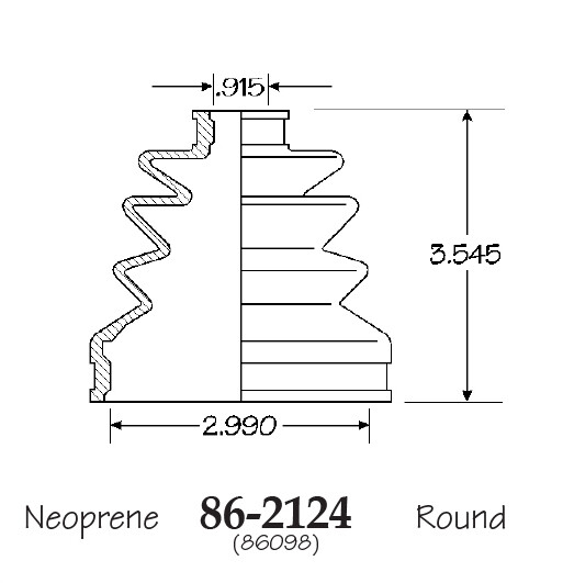 Inner & Outer CV Axle Boot for Acura RSX Type S 2002-2006