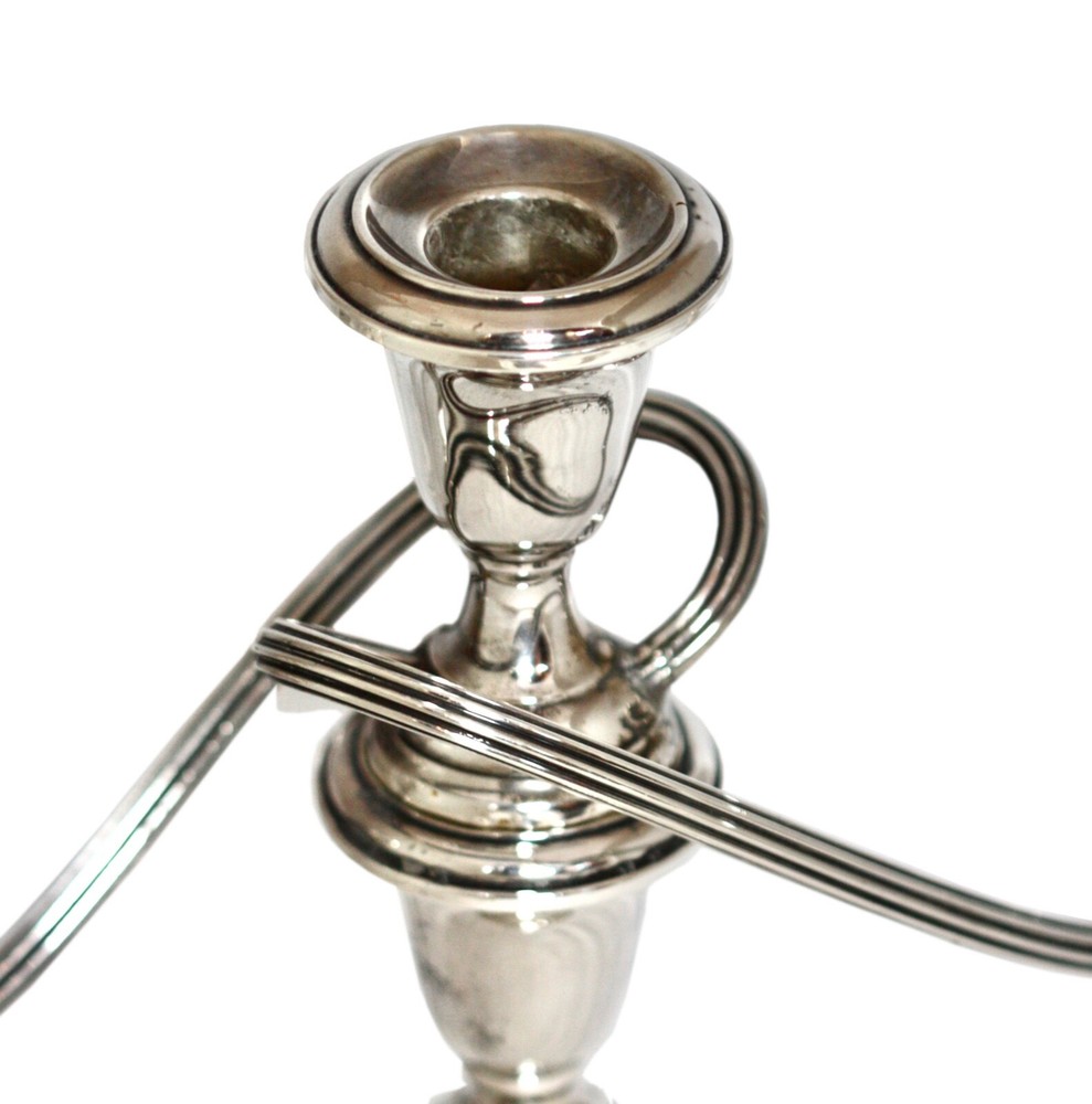 An American Silver Three-Light Candelabra, Gorham