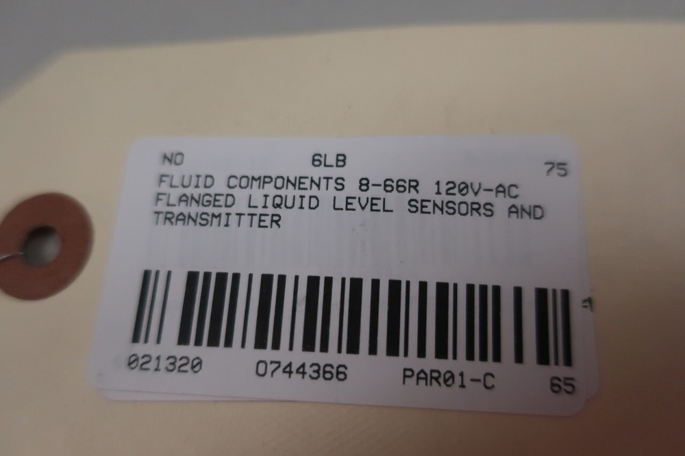 Fluid Components 8-66R Liquid Level Sensor 120v-ac