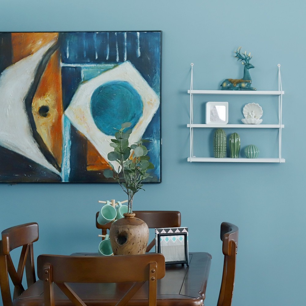 3-Tier Display Wall Shelf Storage Rack Holder, White