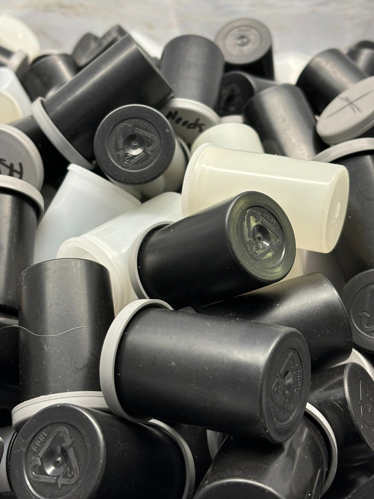 175 Empty 35mm Plastic Containers w/Lids