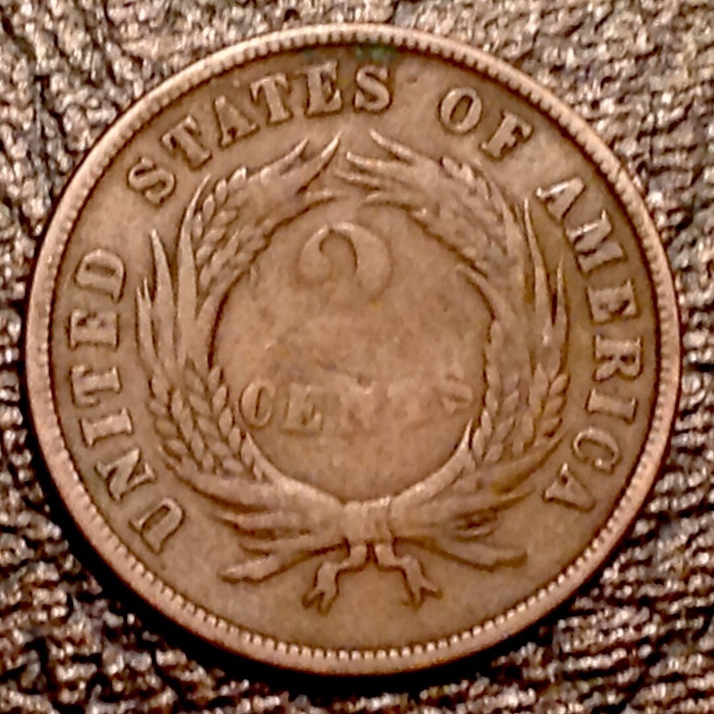 ~ 1865 US Two Cents - Civil War Era