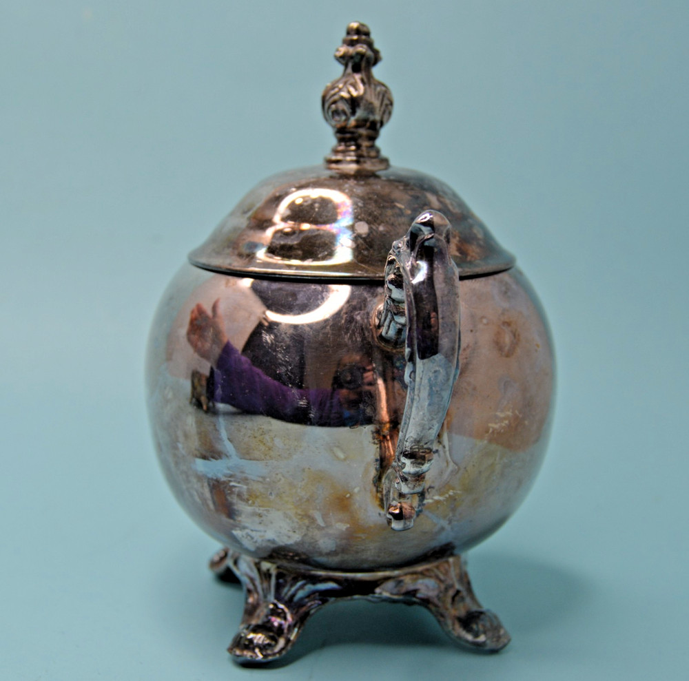 F B Rogers silverplate Sugar bowl tarnished