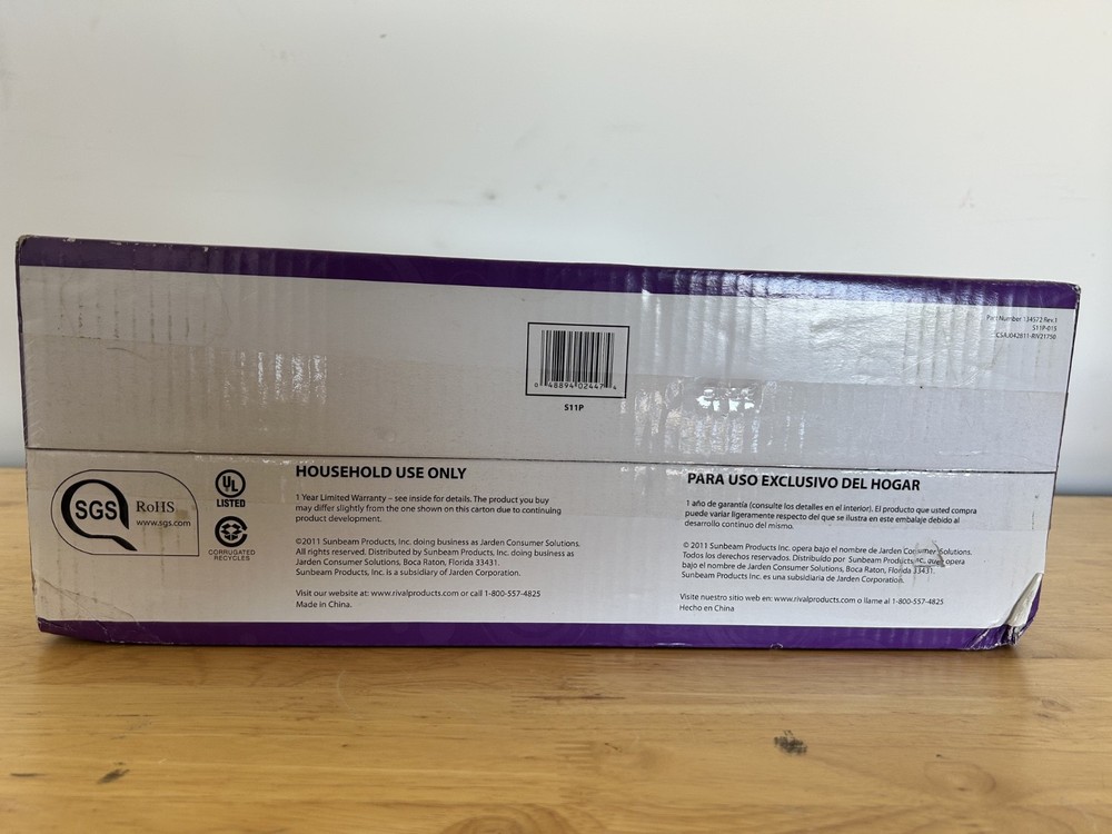 RIVAL 11" SQUARE ELECTRIC SKILLET NEW