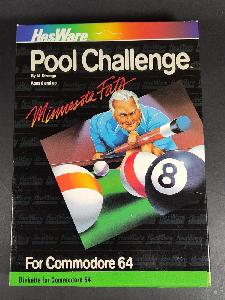 HESWare Minnesota Fats Pool Challenge Disk Commodore C64/128 Tested Working
