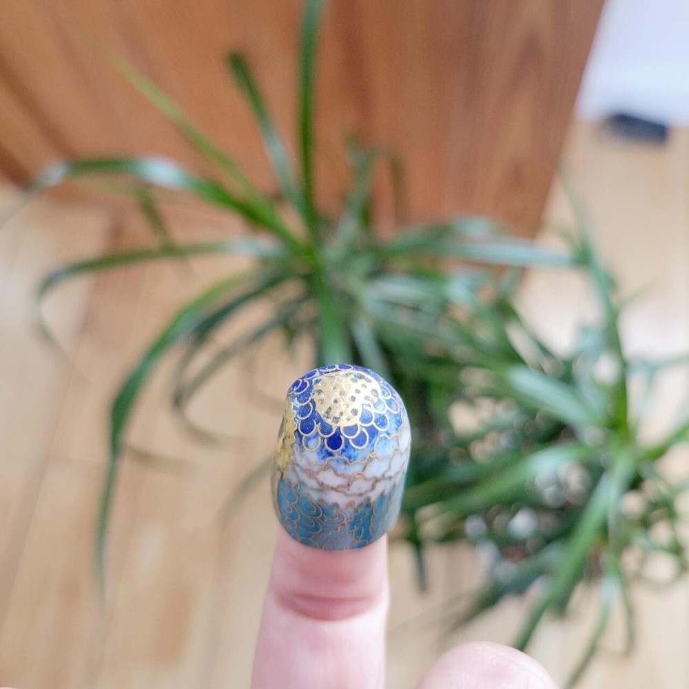 *RARE* Vintage Cloisonne Bird Thimble