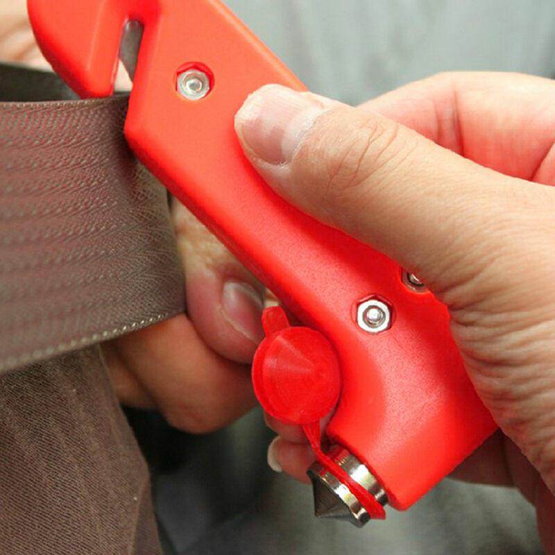 Multi-function Emergency Safety Hammer Car Window Seat Safety Belt Cutter Tool