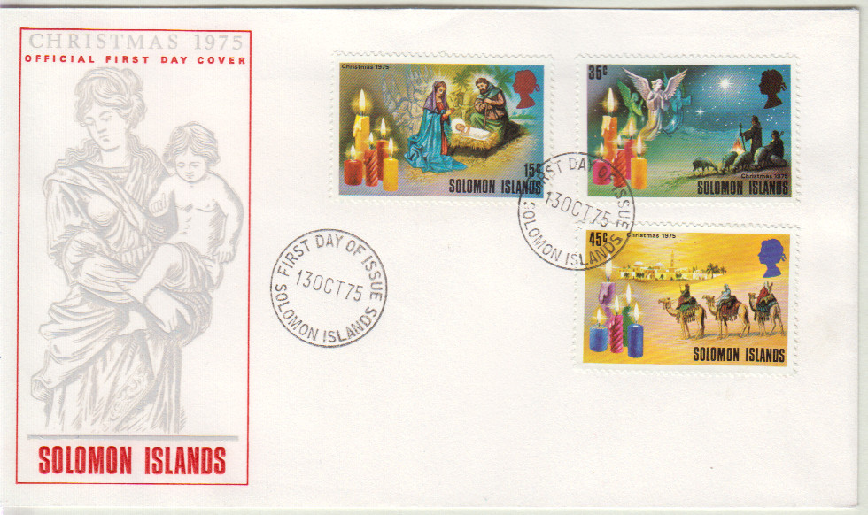 SOLOMON ISLANDS 1975 - Christmas, FDC - bu 158